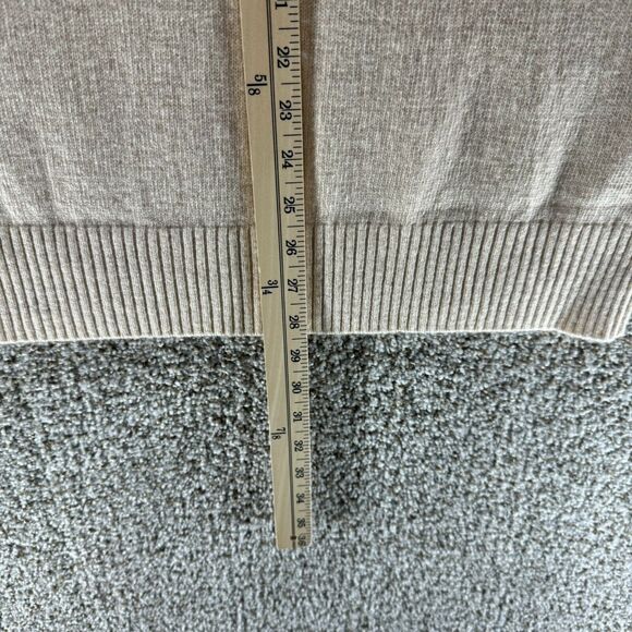 J Crew Sweater Mens Extra Large Beige Lambswool Pullover Knit Long Sleeve Adult - Picture 12 of 13